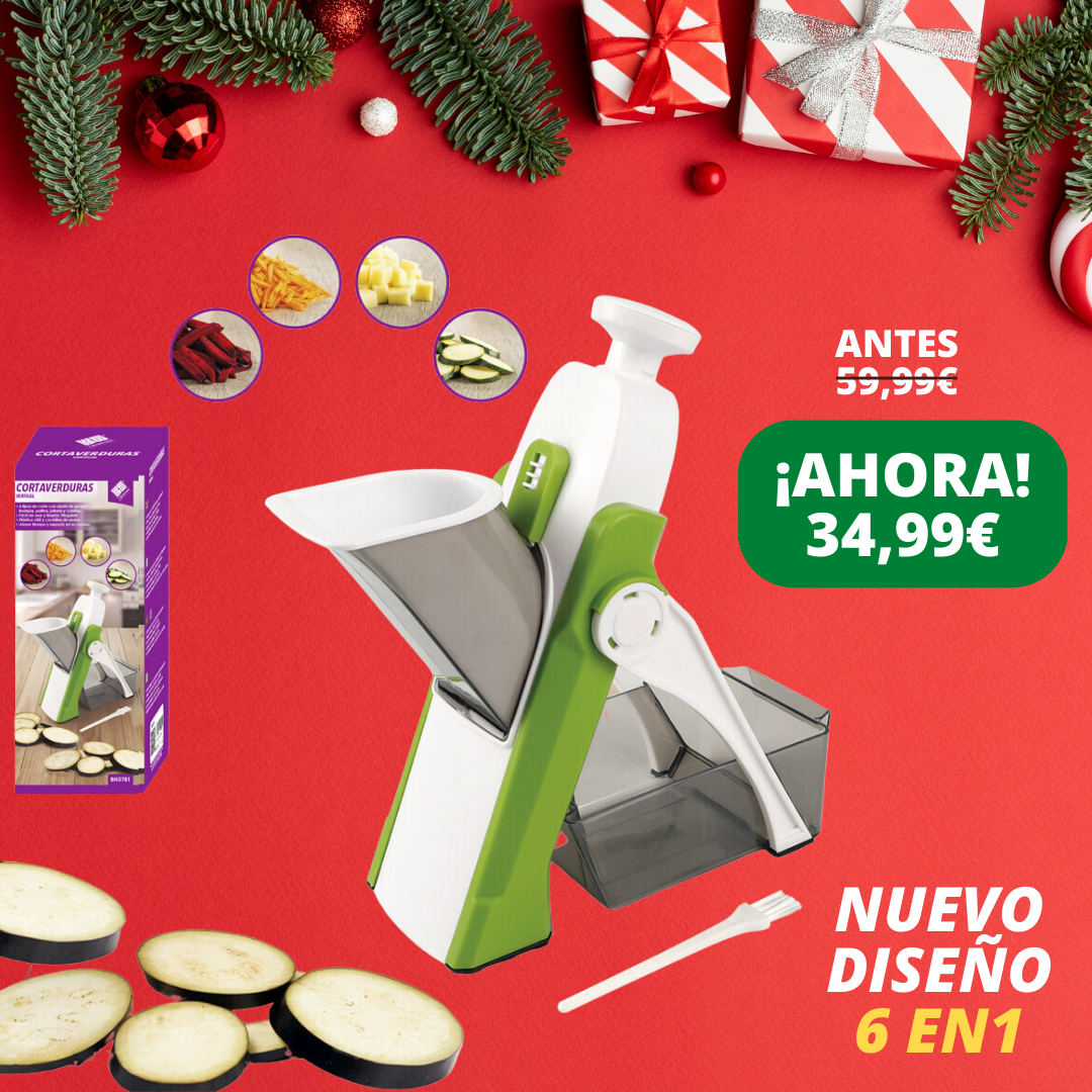 Slicer® - Cortadora de alimentos 6 en 1 Premium